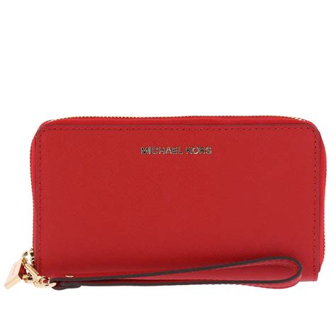 michael kors red wallet price|Michael Kors olive wallet.